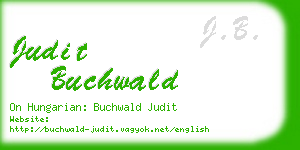 judit buchwald business card